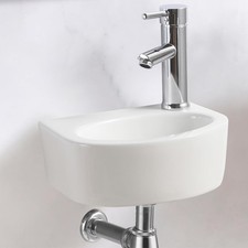 Small White Ceramic Mini Hand