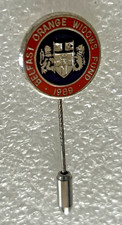 Belfast Loyal Orange Widows Fund - 1989 Stick Pin Enamel Lapel Badge - Unionist