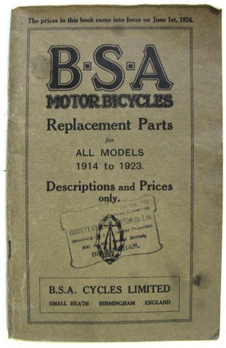 Bsa all models 1914 1923 - all,
