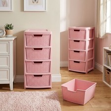 4 Drawer Modular Pink Spacious