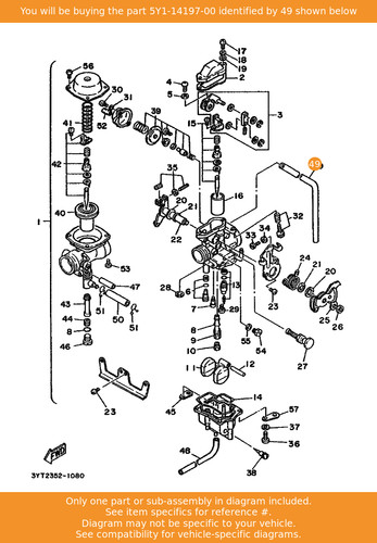 Yamaha pipe 5y1 14197 oem - yamaha, 5y1-14197-00