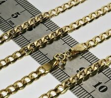 9ct Yellow Gold CURB Chain - 4MM - 16 18 20 22 24 inch