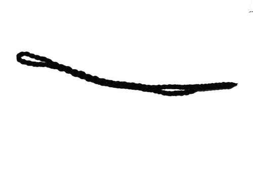 Braided black jess - black,