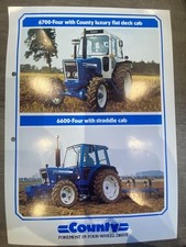 County 6700-Four 6600-Four Tractor Vintage Brochure A4