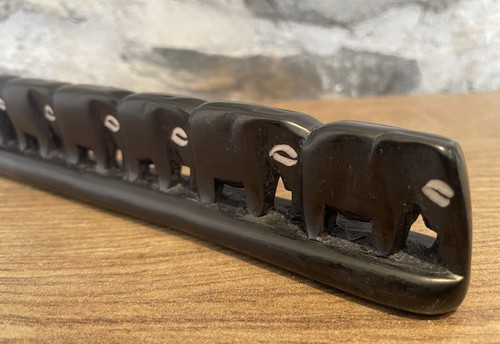 Soapstone line elephants - soapstone,