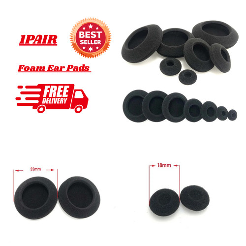 Black foam cushion ear - black,