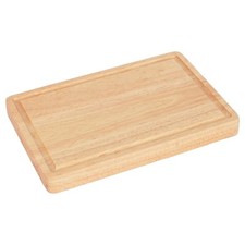 1x Wooden Butchers Block Chopping Board 30cm x 20cm Kitchen Cutting Worktop