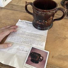 Antique Rockingham Frog Loving