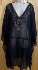 Ann Harvey Black Beaded Kaftan