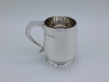 Elizabeth II 1963 Small Sterling Silver Christening Mug Hallmarked Birmingham