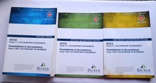 Set of 3 Books for Acca F1