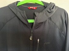 Alpkit Griffon gridded fleece hoodie, black, men's XXL