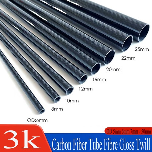 Carbon fiber tube fibre gloss - carbon,