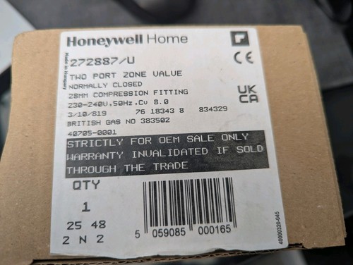 Honeywell 28mm port zone - 2-port,