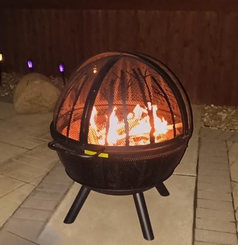 Wood burning fire pit - with, bbq