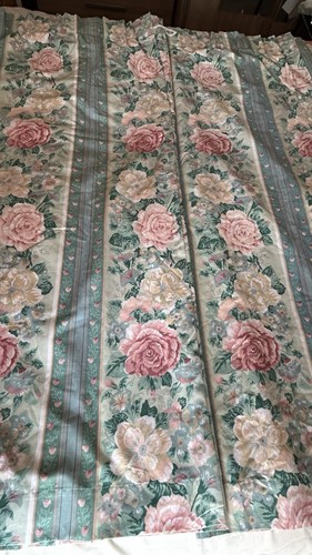 Vintage cotton floral stripe - vintage,