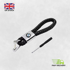 BMW Leather Rope Keyring Key Chain Luxury Sport Fob Gift UK