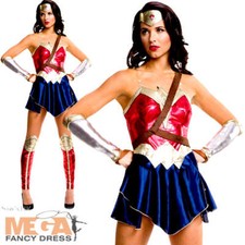 Wonder Woman Ladies Fancy Dress Dawn of Justice Superhero Movie Adults Costume
