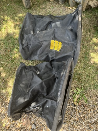 John deere ride mower bags - on,