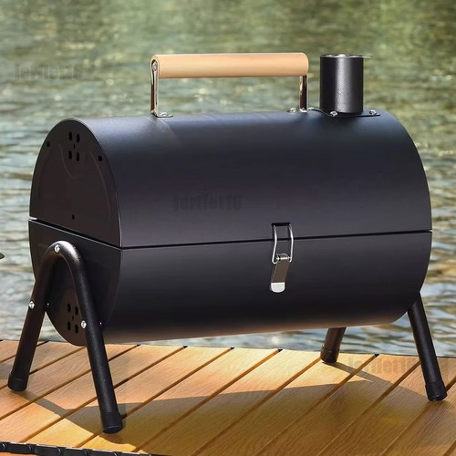 Portable barrel bbq charcoal - portable,