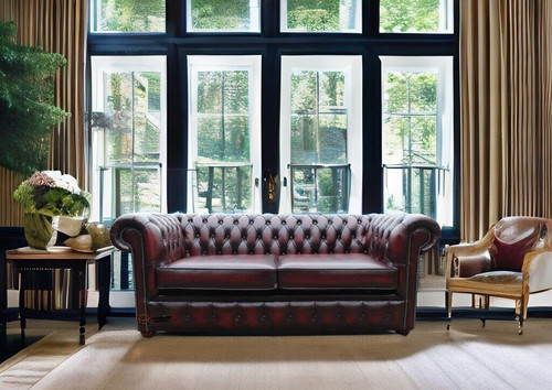 Sofa couch chesterfield red - sofa,