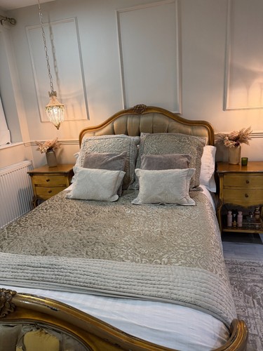 Antique french double bed - double,