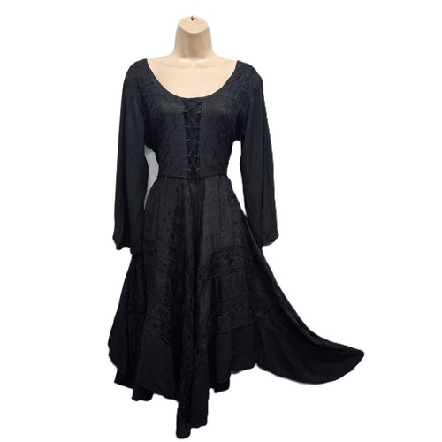 Bohemian dress embroidered - dress,
