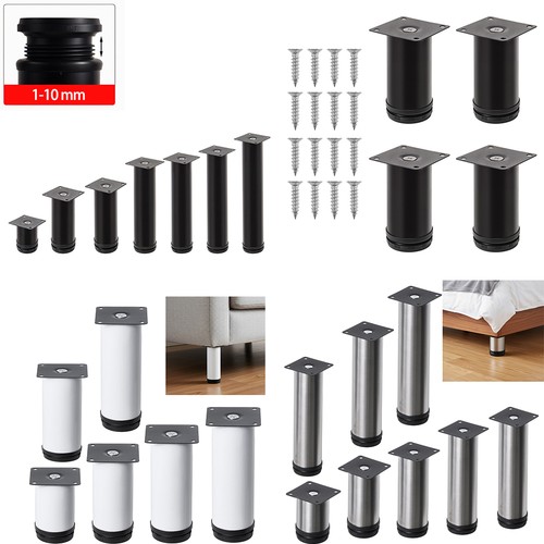 Pcs adjustable metal - metal, legs