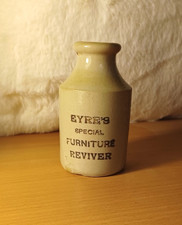 Vintage Old Eyres Furniture Reviver Stoneware Bottle