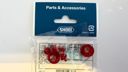 Red genuine shoei - shoei,