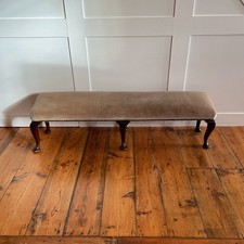 Vintage Velvet Ottoman Bench