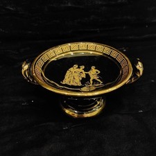 Vintage Greek Ceramic 24K Gold