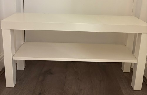 White wooden bench - wooden,