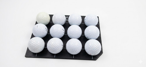 Slot golf ball jig for - 12-slot,