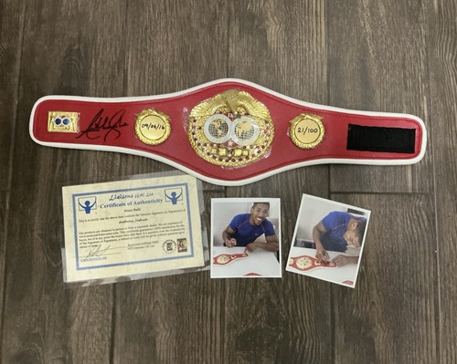 Anthony joshua signed ibf - anthony,