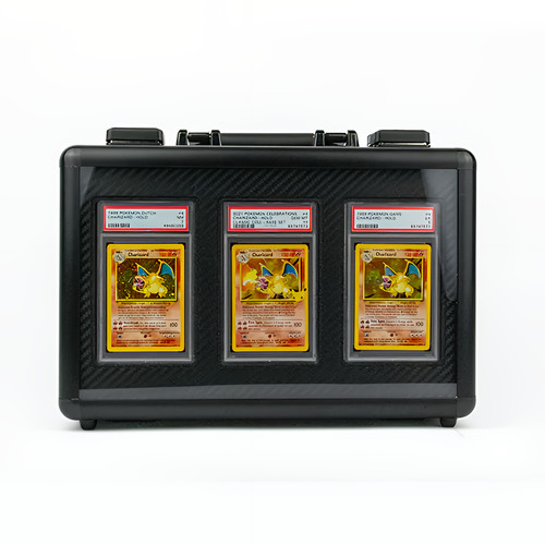 Row graded card storage case - 3-row,