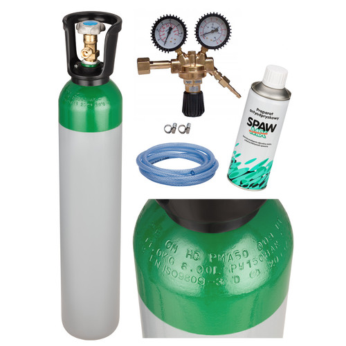 Argon gas bottle full - bottle, cylinder