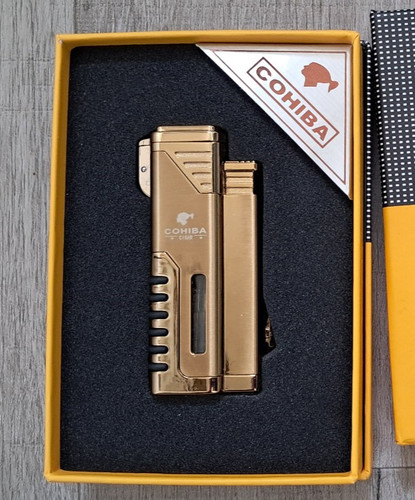New gold windproof butane - new,