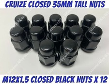 Black Alloy Wheel Nuts x 12 m12x1.5 Rover MG TF GS ZS MGF Metro