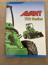 Avant 700 Series Loaders ThickVintage 30  Page Sales Brochure-