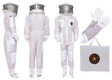 Beekeeping Suit 3-Layer Ventilated Sting-Proof Round Veil + Gloves  Carry Bag 🎁