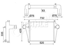 Charger Intercooler MAHLE Fits