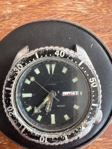 Vintage seiko 6309 729a - vintage, black