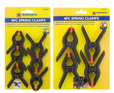 BLACK PLASTIC Spring Clamps