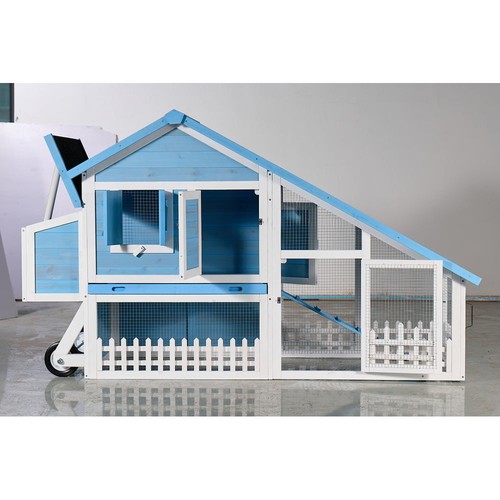 Wooden rabbit hutch with - hutch,
