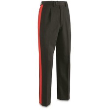 Genuine Italian Police Carabinieri Dress Pants Black Trousers