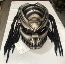Alien Predator Fangs Wasp Motorcycle Full Face Laser Light Customized Helmet 