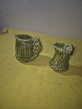 Vintage Sylvac Squirrel Acorn Miniature Green X2  475 1993