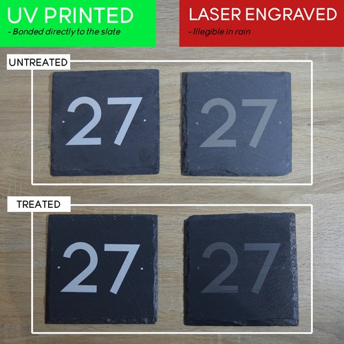Rustic laser engraved slate - rustic,
