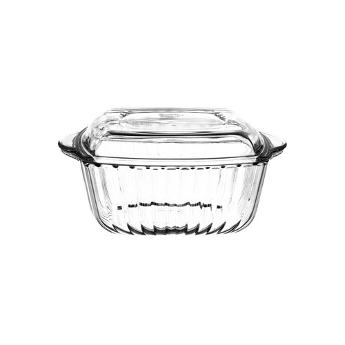 Glass casserole roasting dish - glass,